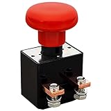 WINCHMAX Heavy-Duty Emergency Stop button for DC Winch and High Current Applications. Battery Isolator Kill Master Switch Push/Pull Button Emergency Stop 12v 24v 250A