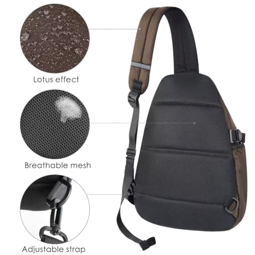 Titecougo SUMUS-BA139-AI68 Sling Backpack Travel Shoulder Bag Lightweight Chest Daypack One Strap Crossbody Bags Camp Day Packs thumb #2