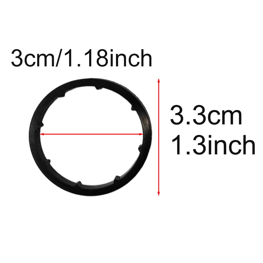 Riloer Oil Filter Adapter O-Ring Gasket Seal, Replaces 057115446A, 059115446A, Compatible with Audi A4 B7 Avant Allroad B8 A5 A6 C6 A8 D3 Q5 Van Q7 VW Phaeton, 3 pcs