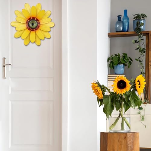 65% Off YEAHOME Sunflower Metal Wall Decor for Indoor & Outdoor