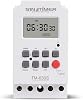TM630S Second Interval Timer Switch Weekly programmable Heavy Load 30A Digital Electronic Lighting Timer Auto-OffOn Timing Device with Power Direct Output 110VAC