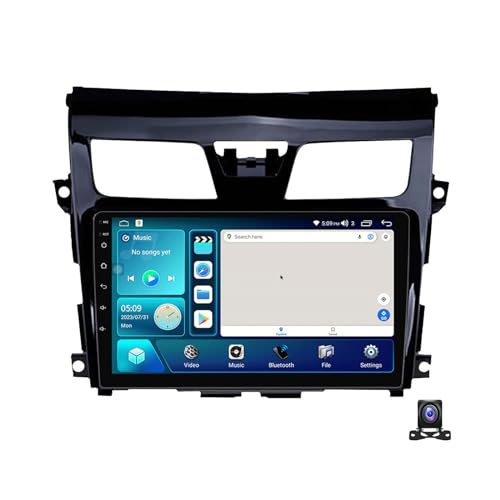 EsaSam Android 13 Autoradio 2 Din Stereo Für Nissan Teana 3 2013~2015 Doppel Din 9 Zoll Auto Navigations Bildschirm Mit FM RDS DSP Carplay/Android Auto, Mit Rückfahrkamera,4 core...