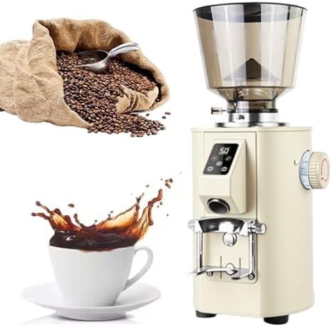 Electric Coffee Grinder for Espresso, 350W, 2800RPM, LED Control Panel, 1LB Bean Hopper, Dual Dosing Mode, 9 Grind Settings for Fine & Coarse, Perfect for Home Baristas