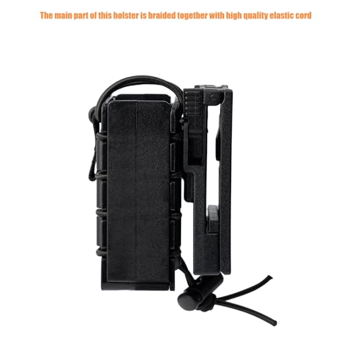 image for TACNEX Compact Radio Holster Polymer Walkie-Talkie Case w/Duty Belt Cl