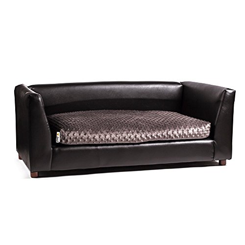 Keet Fluffly Deluxe Pet Bed Sofa Charcoal Large - Thumbnail 3