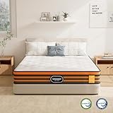 SCEPKN 4FT6 Double Mattress, 9-Zone Gel Memory Foam, 10 Inch Pocket Sprung Hybrid Orthopedic Mattress Breathable Soft Fabric for Pressure Relief and Motion Isolation,135x190x25cm - Image 7