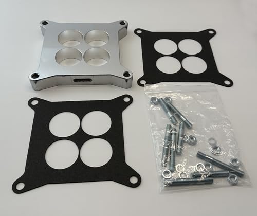 For Edelbrock 1" Ported Carburetor Spacer Adapter board 4BBL Chevy Ford Holley by HENKYO - Image 8