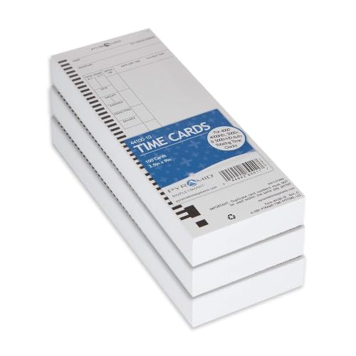 Pyramid Time System - Authentic Time Cards [44100-10PK3] White - 300 Cards