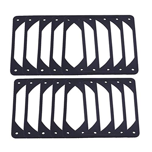 Tamkyo 10 PièCes 120Mm Anti-Vibration Silicium Ventilateur Joint RéDuction du Bruit Joint Pad...