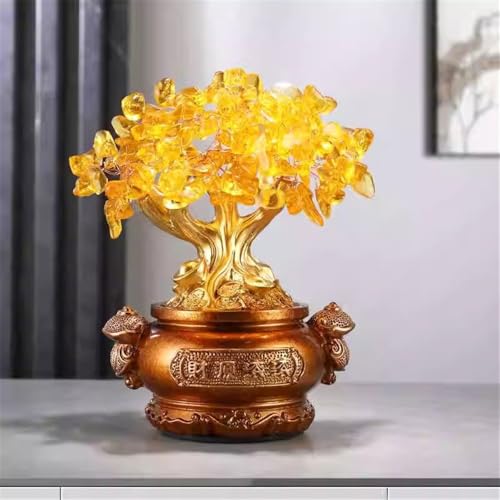 Arbre de Cristal d'Argent Bonsaï Violet Gemme Améthyste - 5