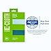 E-Cloth Window Cleaning Cloth - Eco Packaging - Glass Cleaning Cloth, Streak-Free Windows with Just Water, Microfiber Towel Kit for Windows, Car Windshield, Mirrors - Winter Green