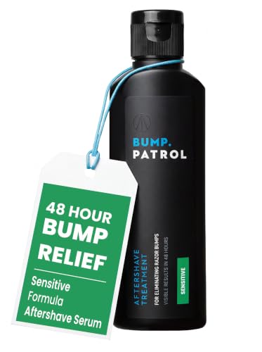 Bump Patrol Sensitive Strength Aftershave Treatment Serum – Razor Bump Stopper and Ingrown Hair Treatment for Men and Women, Alcohol Free Ingrown Hair Serum for Sensitive Skin 2 oz (Pack of 1)