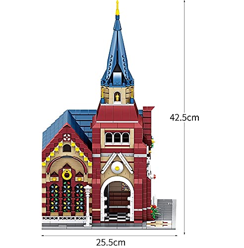 Kirche Bausteine Haus mit Beleuchtung Modular Building 2346 Klemmbausteine – Bild 6