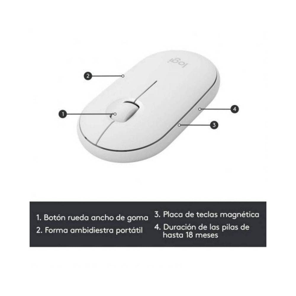 Logitech MK470 Kit mouse e tastiera | Layout Spagnolo QWERTY - Bianco