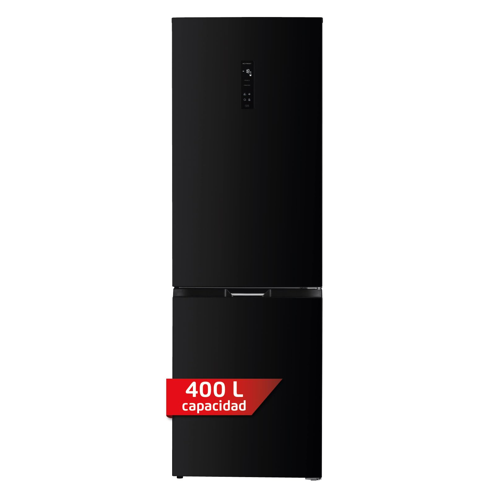 Corberó - Frigorífico Combi | CCH185406NFN | No Frost | 400 L | 186,5 cm | No Frost | Función Eco | Función Vacaciones | Display en la puerta | Negro — view 2