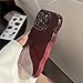 FABSPARK Phone Case for iPhone 15 Case,Simple Wave Design Wavy Frame Soft Silicone Aesthetic for iPhone 15,Wine Red