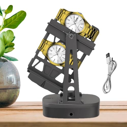 Devanadora de reloj, reloj mecánico dispositivo auto-oscilante | Soporte de exhibición portátil para relojes mecánicos autoenrollados, uso comercial y personal