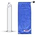 LeLuv Vacuum Cylinder for Enhancement Pumps Seamless Untapered Medical-Grade Clear Acrylic with Measurement Marks and Locking Fitting 1.50 inch x 9 inch