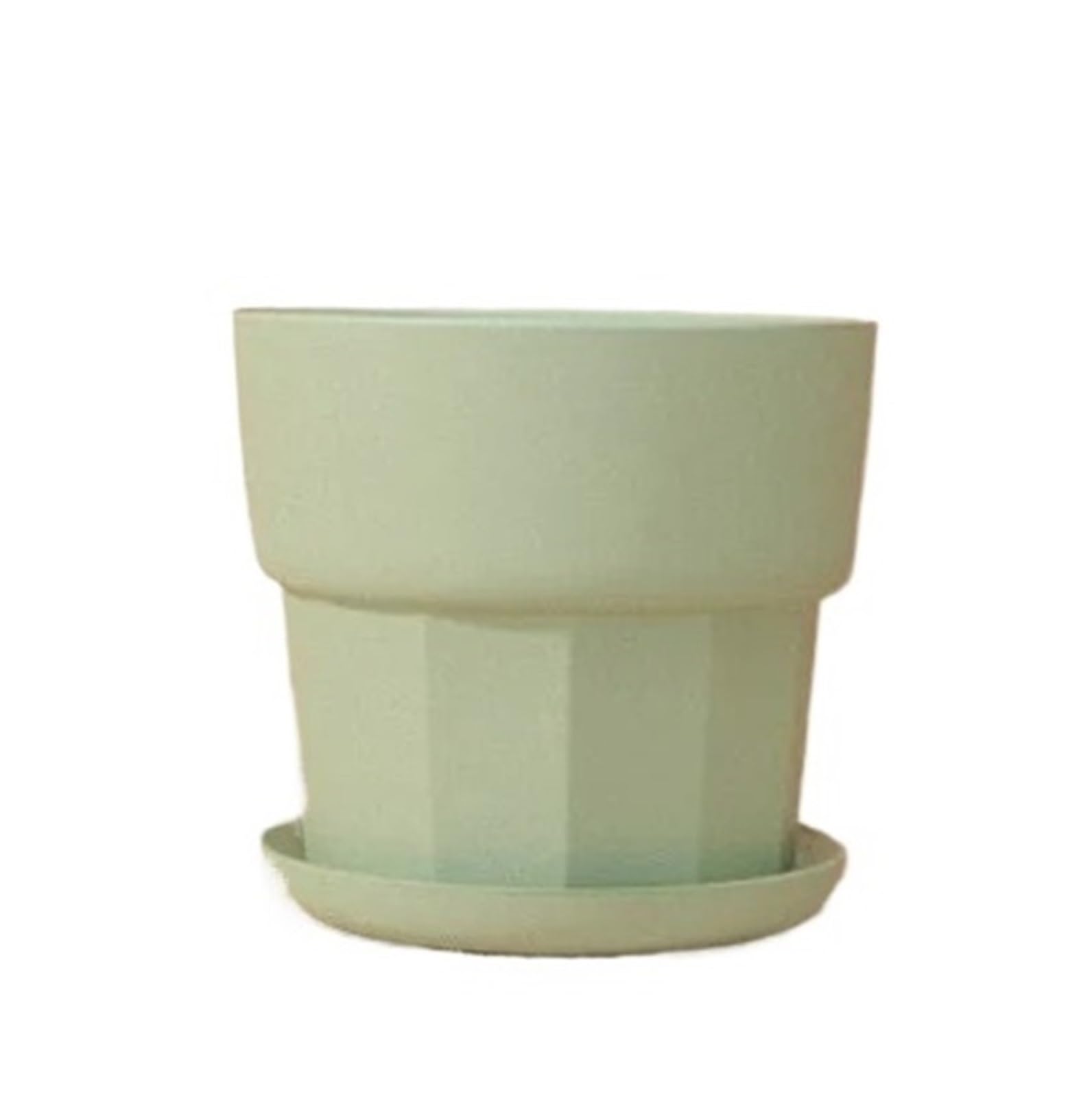 WLIHDB 2Pcs Resin Flower Pot Thickened Desktop Green Radish Succulent Special Planter Container for Seeds Seedling(Green)