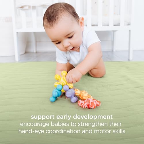 Image of Ubbi Joinibble Teether for Babies, Food-Grade Platinum Silicone, 5 Pack | Soothes Teething & Massages Gums, BPA & PVC-Free, Promotes Infant Developmental Skills, Dishwasher Safe