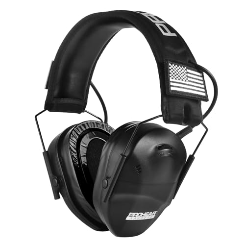 PROHEAR Youth Electronic Ear Protection 23dB NRR Slim Fit Gel Ear Pads Sound Amplification Noise Compression Compact Design Gun Range Shooting Hunting Tactical Use