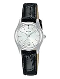 Gehäuse aus Edelstahl PULSAR Damen Analog Quarz Uhr mit Leder Armband PH7537X1