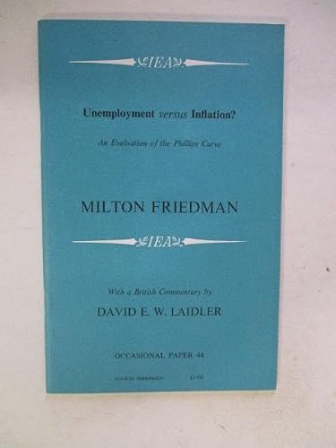 Unemployment versus Inflation? An Evaluation of the Phillips Curve