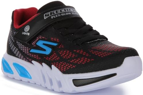 Skechers Kids Boys Thermo-Flash - Heat-Flux Sneaker, Black/Red, 2.5 Little Kid | Image 5