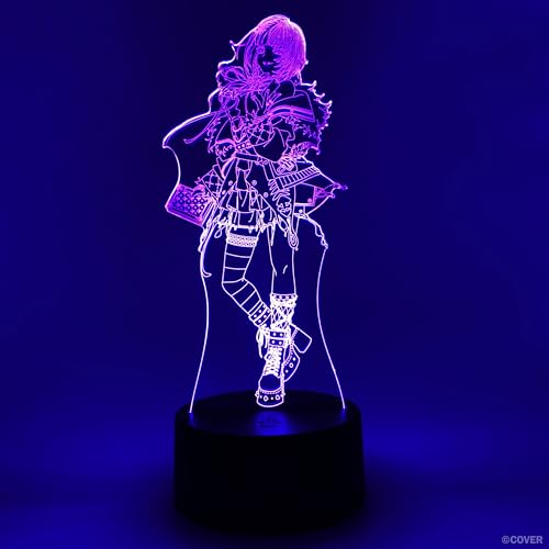 Lampe Shiori Novella Hololive pour décorer un bureau de streaming de nuit