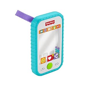 Fisher-Price #Selfie Fun Phone Take-Along Baby Activity Toy, Rattle, Teething Toy for Newborns