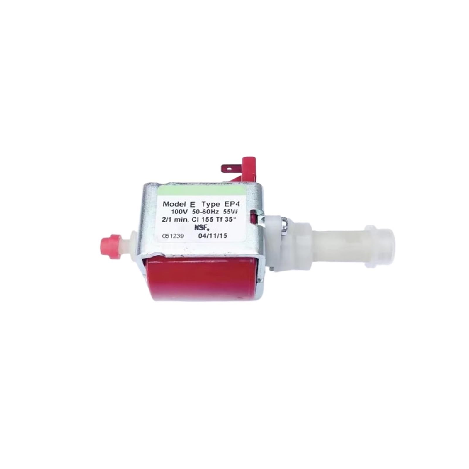 Compatible for EP4/EP5 55W AC 100V 50-60HZ Water Electromagnetic Plunger Pump Solenoid Pump for Coffee Machine(Model E Type EP4)