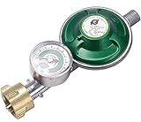 IGT Gasregler mit Manometer Füllstandsanzeige Schlauchbruchsicherung Propangas Druckminderer Druckregler