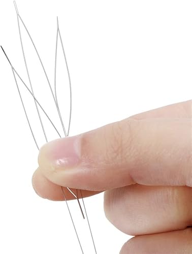 Miniatura 4 de 10 agujas curvadas de acero inoxidable para cuentas de ojo grande, agujas curvadas para manualidades, agujas de coser curvas, agujas de coser