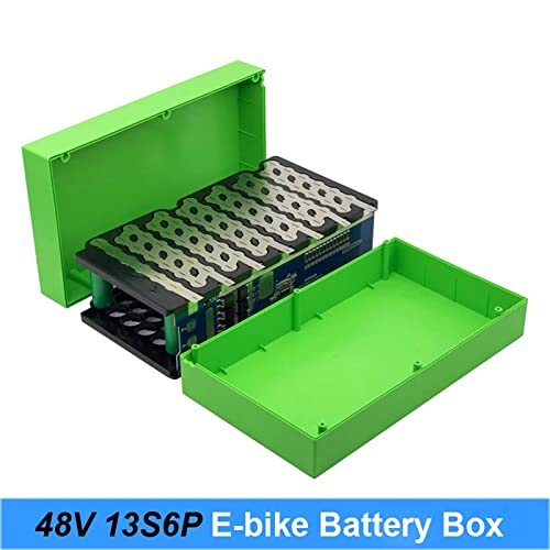 13S 6P 48V Electric Bike Lithium Battery Case With 20A Balance Bms Including Holder Nickel For E-Soccter Battery 48V Use Diy Battery Storage Box In Series Plastic Batteries Case For 18650 Battery #TOP2