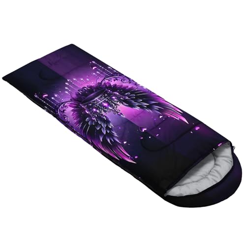 Image of QOOMO Ball Flower Camping Sleeping Bags,3 Season Warm & Cool Weather,Lightweight,Waterproof Sleeping Bags for Adults & Kids,Traveling,and Outdoors,Camping Gear Equipment