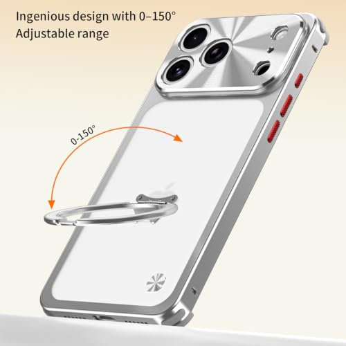 Protection iPhone 17 Pro Max noire magnétique dotée d'un cadre métal robuste - 5