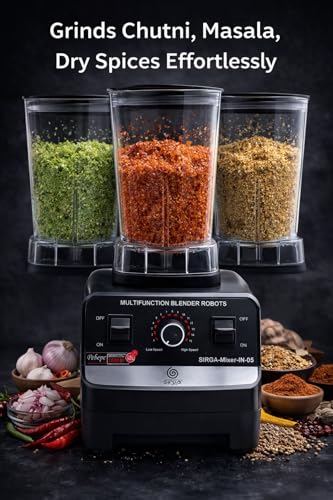 Image of 2000W Commercial Heavy Duty Mixer Blender Grinder | 15 Speed Control | 2L + 0.5L BPA-Free Jars | Pure Copper Motor | Ice, Meat & Masala Grinding | Pulse Mode | 6 Stainless Steel Blades