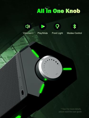 Altavoces de computadora Bluedee barra de sonido PC de escritorio con Bluetooth 5.0 y conexión auxiliar 5