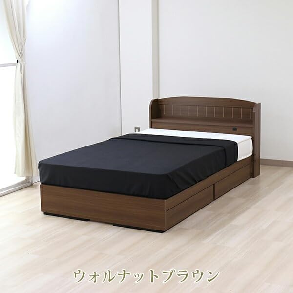 ロマンティックプリンセス 収納ベッド(セミダブル／マットレス付き