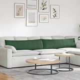 NiuBIKeLasI Sofakissen 2 Stück Dunkelgrün 145 x 40 cm Cordstoff Bezüge abnehmbar, langlebige Polyesterfüllung, für Wohnbereich, Schlafzimmer Lounge ergonomisch rutschfest waschbar, in Zeitloser Optik