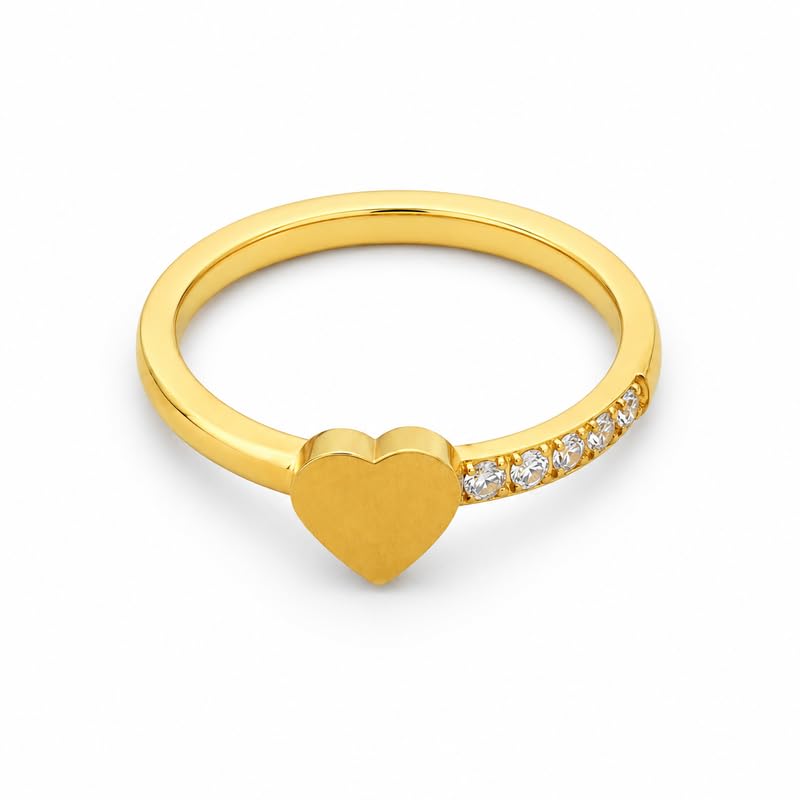 LOLO LèPA Morgan Heart Ring for Women (Size- 6,7) - Gift for Girls & Women-image-46