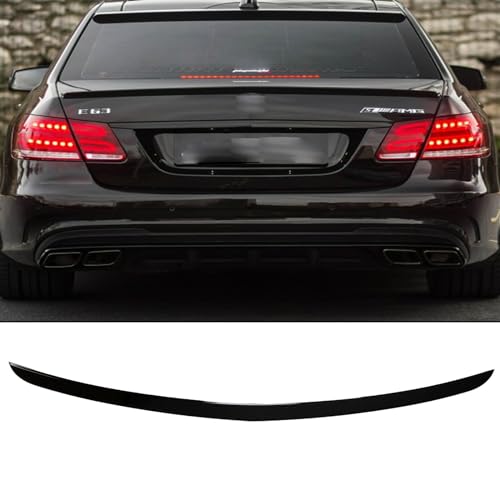 Catch USA Rear Trunk Spoiler Fits for Mercedes Benz E-Class W212 Sedan ABS Material Glossy Black Car Rear Boot Lid Highkick Spoiler Wing Lip