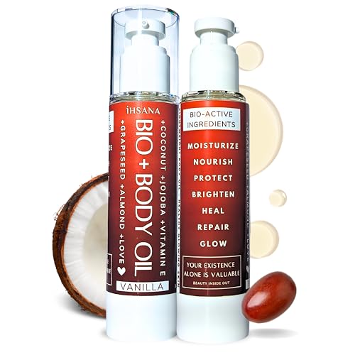 Bio+ Skin Moisturizer Body Oil for Women - Coconut, Jojoba, Olive...