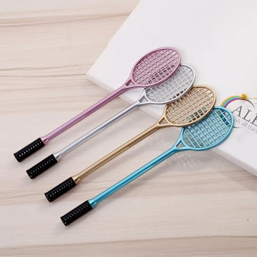 Bolígrafo TEHAUX diseño raqueta de tenis tinta negra 0.5mm miniatura 3
