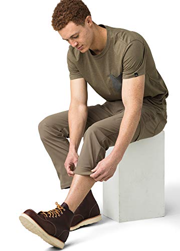 Prana Men's Stretch Zion Straight Pant, Mud, 28W X 34L #TOP4