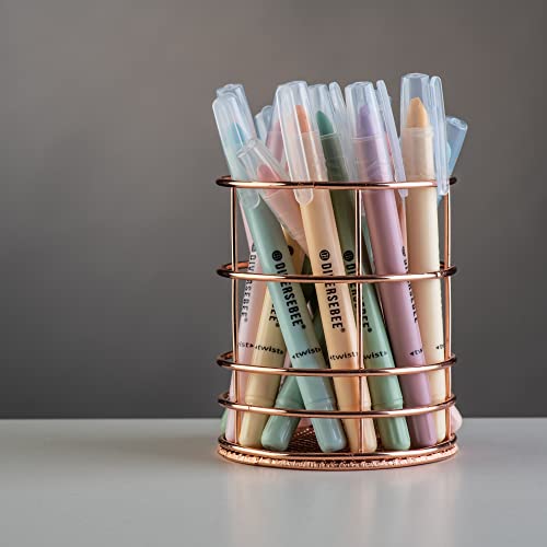 DIVERSEBEE Bible Highlighters and Pens No Bleed, 8 Pack Assorted Colors Gel Highlighters Set, Cute Bible Markers Study Journaling School Supplies and Accessories (Pastel)