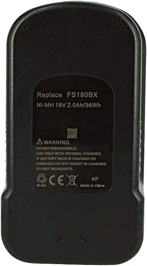 PowerSmart® 2000 mAh 18 V NiMH akumulator zamiennik do Black & Decker NST1118, NST2018, NSW18, PS18K2, XTC183BK, BPT318, 244760-00, A1718, A18, A18NH, B8317, BD18 34L, BPT1049, HPB18, HPB18-OPE