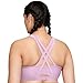 Glamorise Full Figure Plus Size Zip Up Front-Closure Sports Bra Wirefree #9266 Lavender