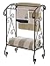 Kings Brand Furniture - Coffee Brown Metal Free Standing Towel Rack Stand with Shelf