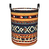 Matériau : le panier à linge imprimé à motifs nationaux africains est fabriqué en toile de polyester, lin et polyéthylène respectueux de l'environnement, résistant à l'eau, léger, durable et portable.